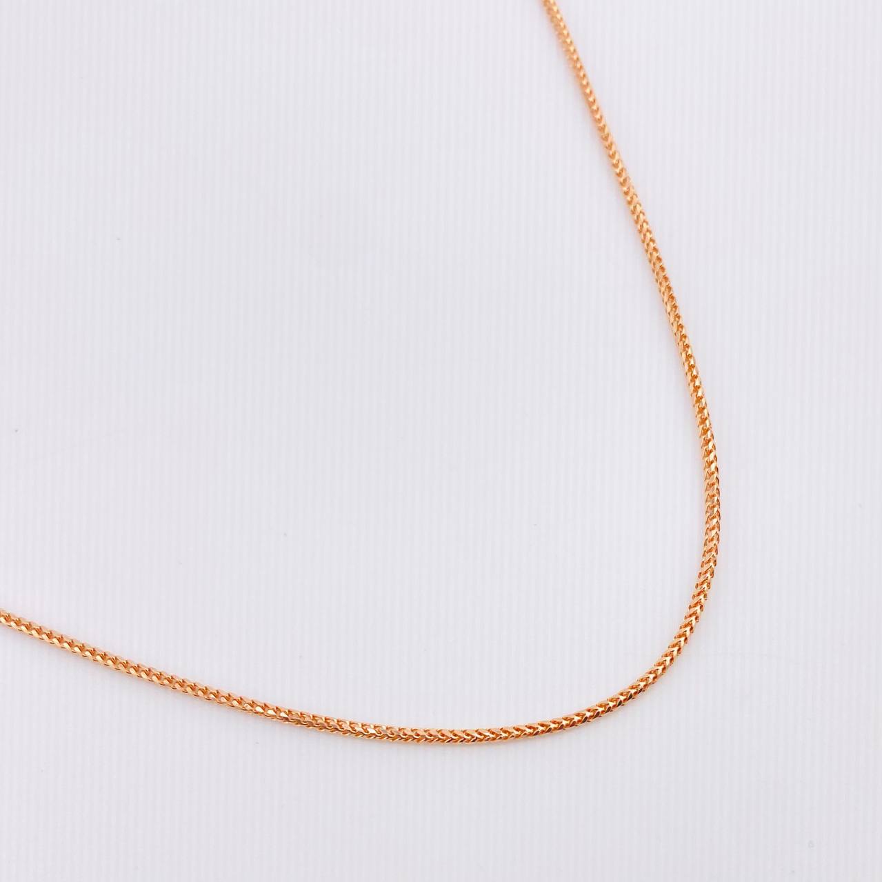 Cadena Franco 4.4gr / 50cm / 1.2mm Oro Rosa +3 18K ©