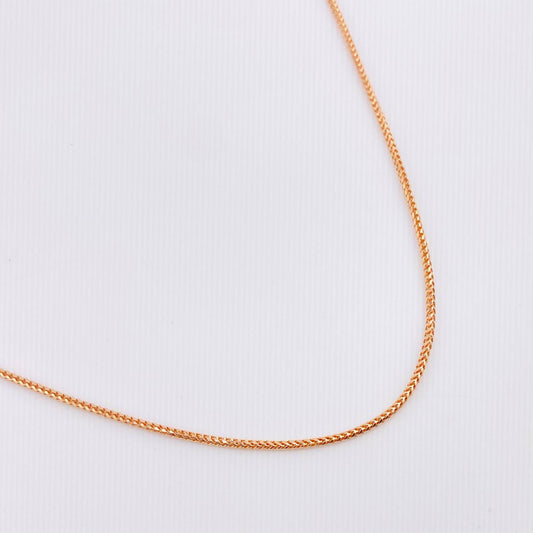 Cadena Franco 5.3gr / 60cm / 1.2mm Oro Rosa +3 18K