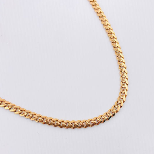 Cadena Cubana Monaco 19.45gr / 60cm / 4.9mm Oro Rosa +4 18K *