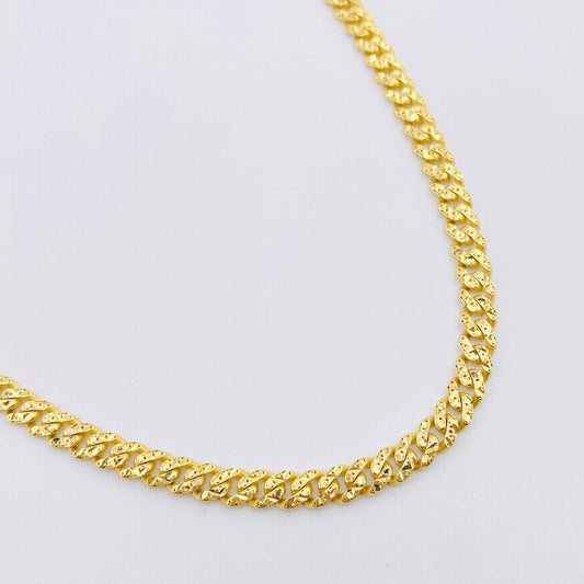 Cadena Cubana Monaco 20.5gr / 60cm / 4.9mm Oro Amarillo +4 18K ©