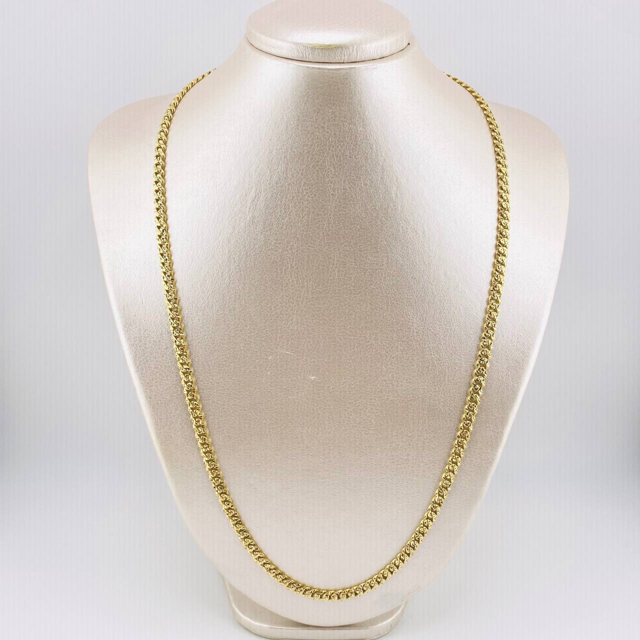 Cadena Cubana Monaco 20.5gr / 60cm / 5mm Oro Amarillo +4 18K *