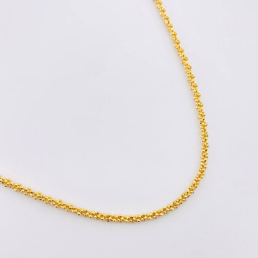 Cadena Morse Trenzada 10.6gr / 50cm-52.5cm / 2.3mm Oro Amarillo +3 18K *