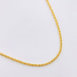 Cadena Morse Trenzada 10.6gr / 50cm-52.5cm / 2.3mm Oro Amarillo +3 18K *