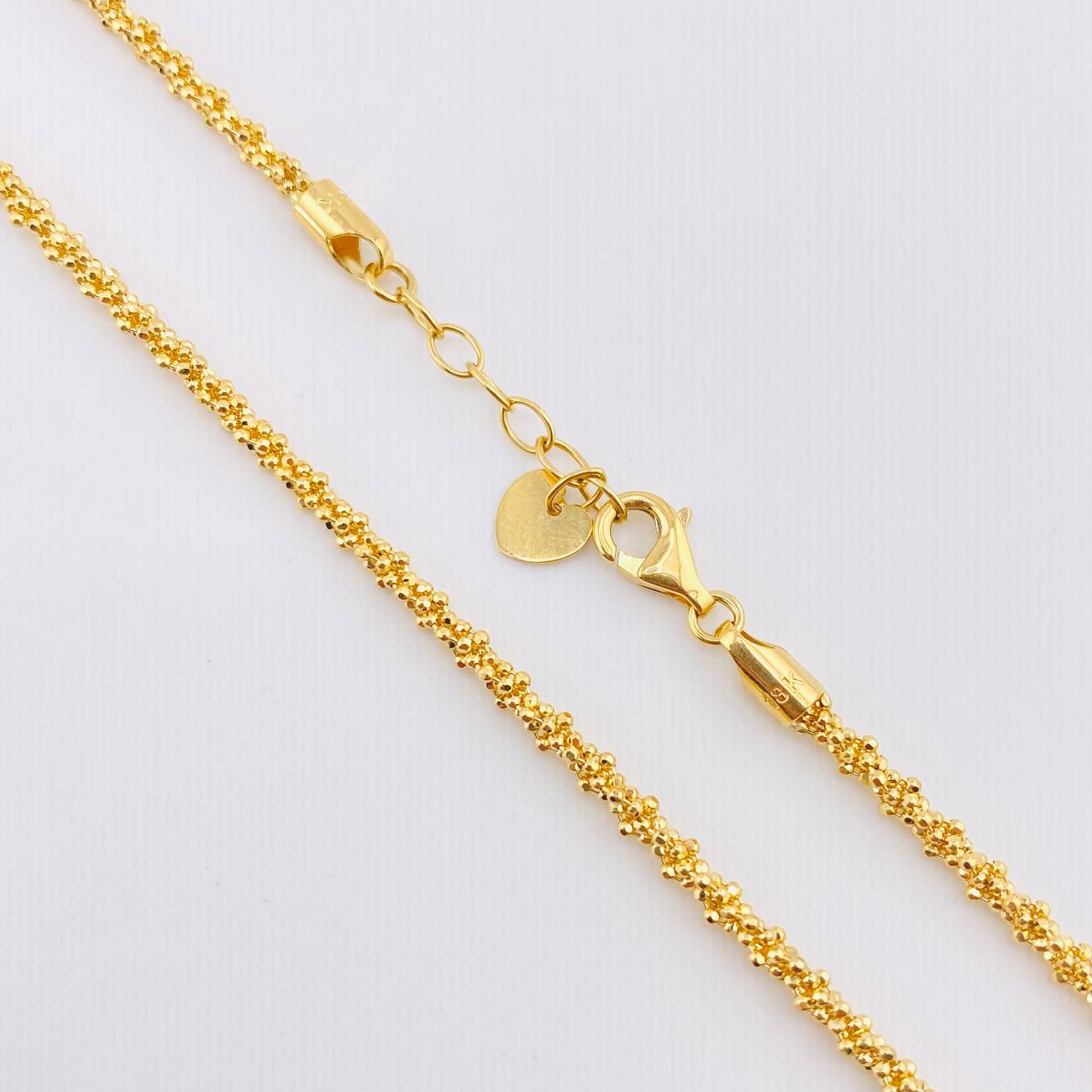 Cadena Morse Trenzada 10.6gr / 50cm-52.5cm / 2.3mm Oro Amarillo +3 18K *