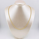 Cadena Morse Trenzada 10.6gr / 50cm-52.5cm / 2.3mm Oro Amarillo +3 18K *
