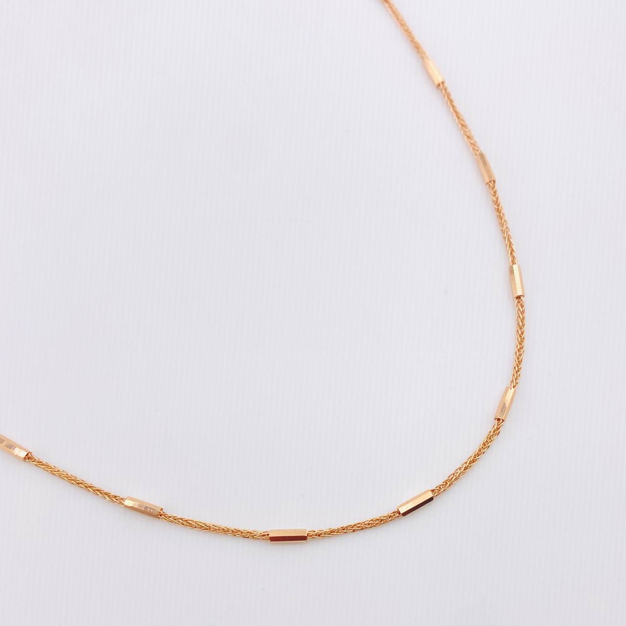Cadena Franco Cilindros 3gr / 45cm / 1.4mm Oro Rosa +3 18K *