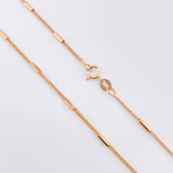 Cadena Franco Cilindros 3gr / 45cm / 1.4mm Oro Rosa +3 18K *