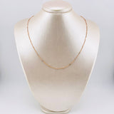 Cadena Franco Cilindros 2.95gr / 45cm / 1.3mm Oro Rosa +3 18K