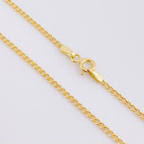 Cadena Cubana 2.3g / 45cm / 1.8mm Oro Amarillo 18K
