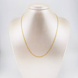 Cadena Cubana 2.15g / 45cm / 2.4mm Oro Amarillo 18K