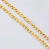 Cadena Cubana 8.9g / 50cm / 5mm Oro Amarillo 18K