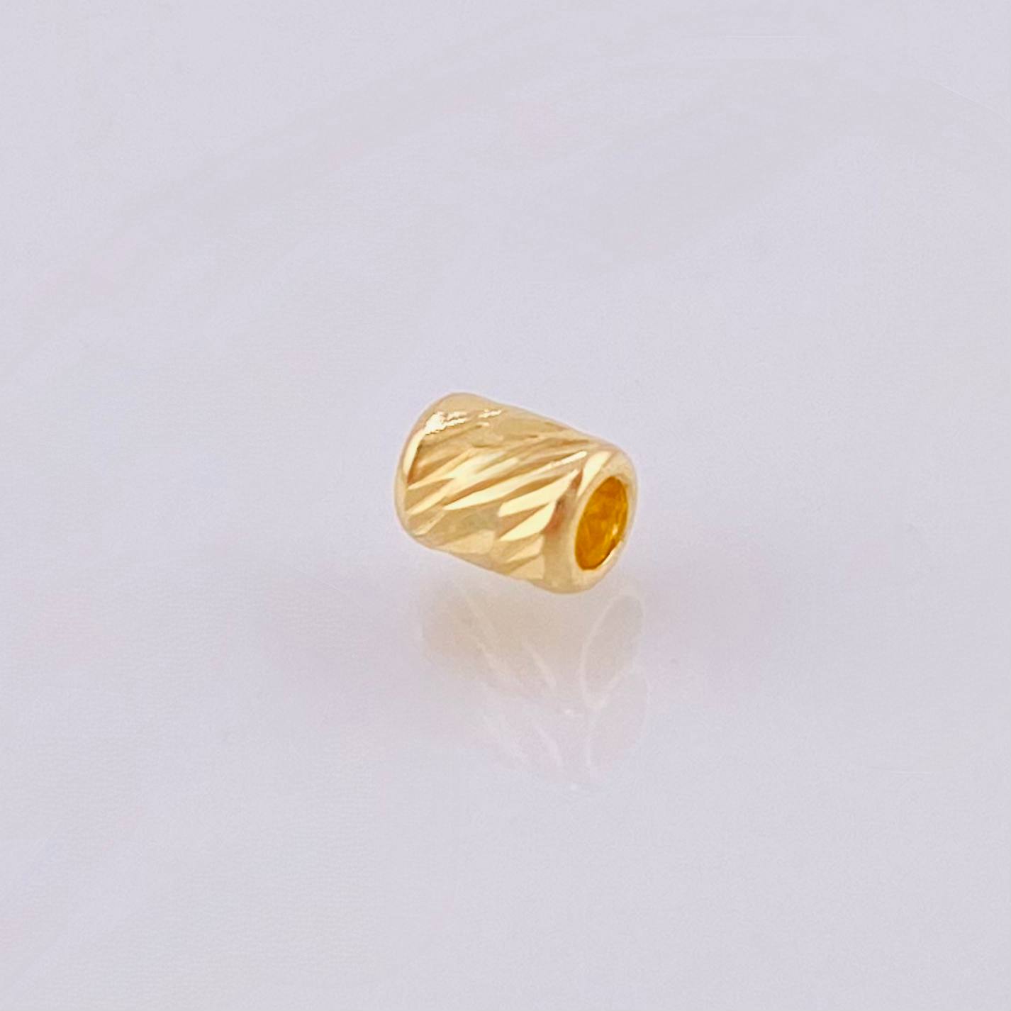Herraje Cilindro 0.1gr / 4mm Oro Amarillo 18K