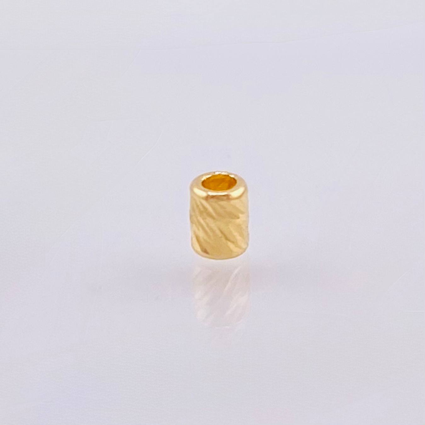 Herraje Cilindro 0.1gr / 4mm Oro Amarillo 18K