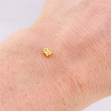 Herraje Cilindro 0.05gr / 4mm Oro Amarillo 18K ©