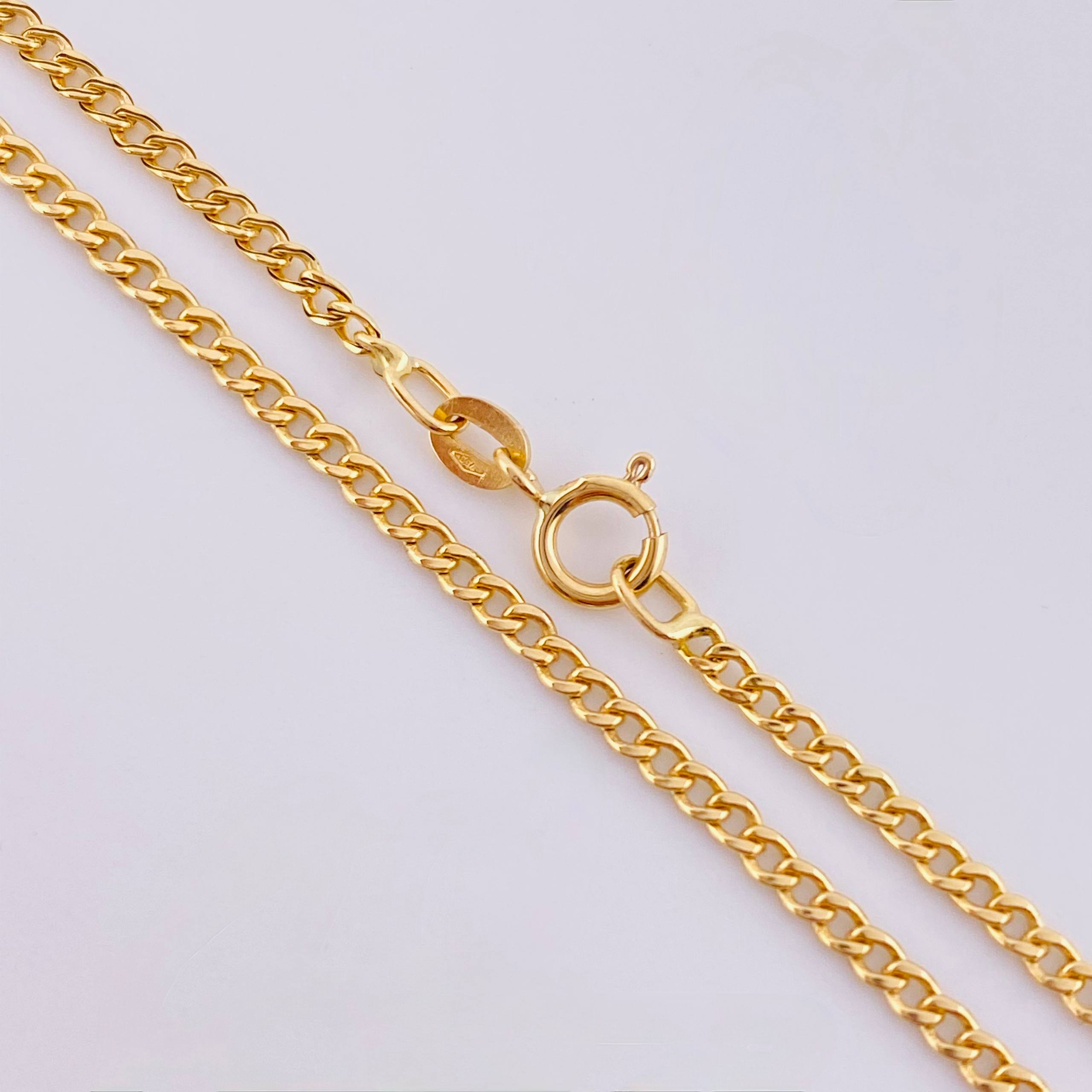 Cadena Cubana 1.55gr / 45cm / 1.9mm Oro Amarillo +1 18K