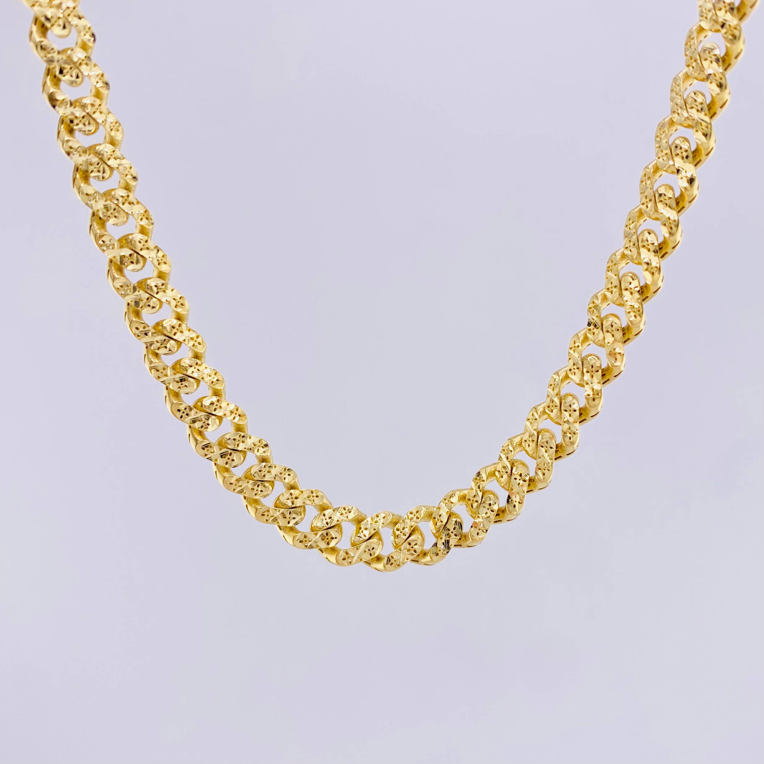 Cadena Cubana Monaco 15.35gr / 45cm / 5mm Oro Amarillo +4 18K ©