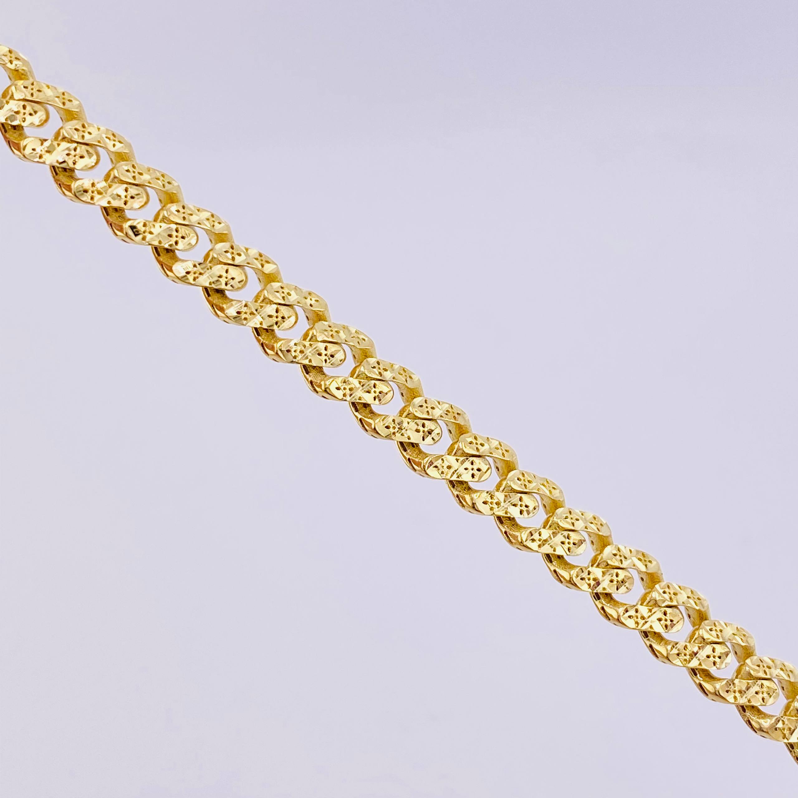 Cadena Cubana Monaco 24.7gr / 60cm / 6.5mm Oro Amarillo 18K