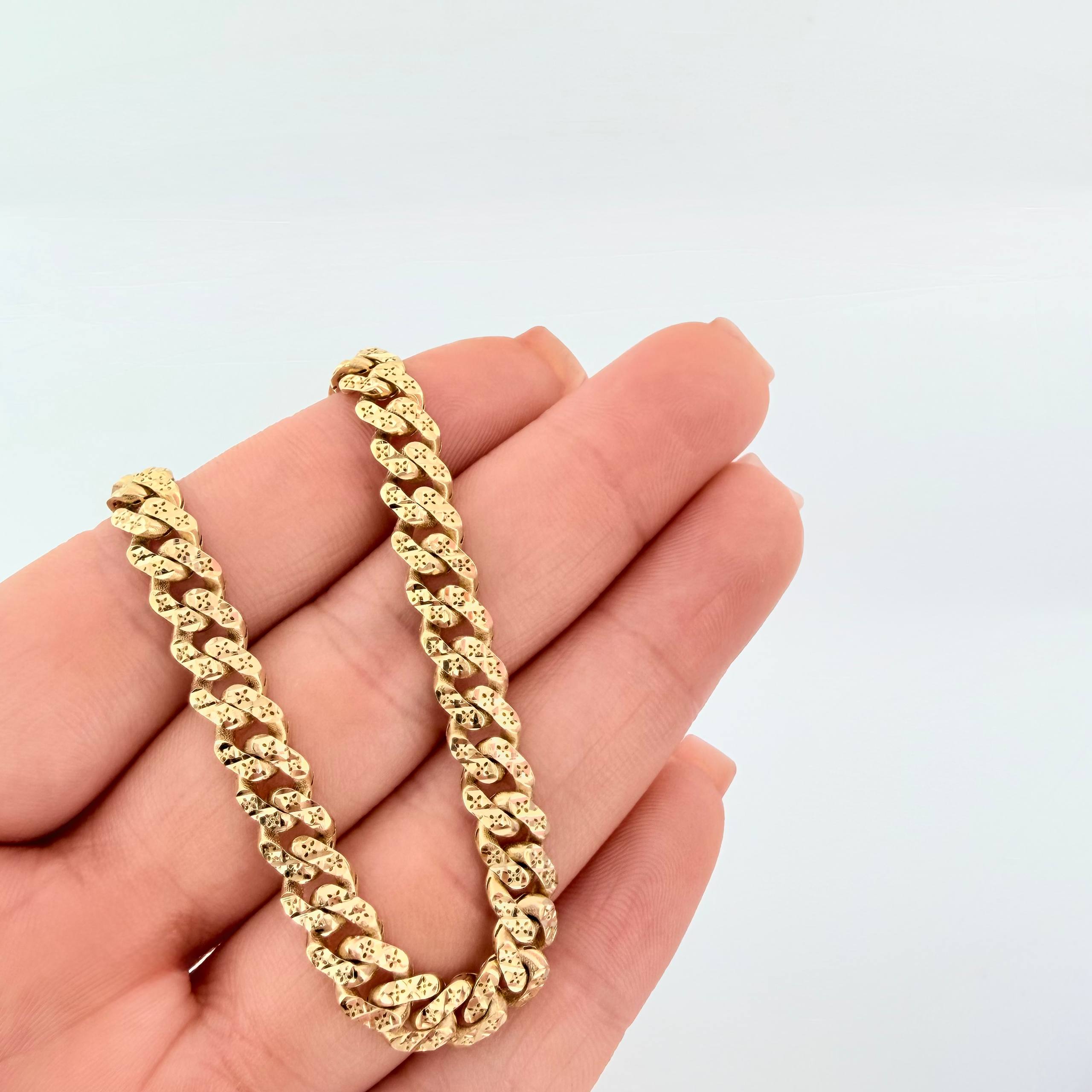 Cadena Cubana Monaco 16.2gr / 50cm / 5mm Oro Amarillo +4 18K ©