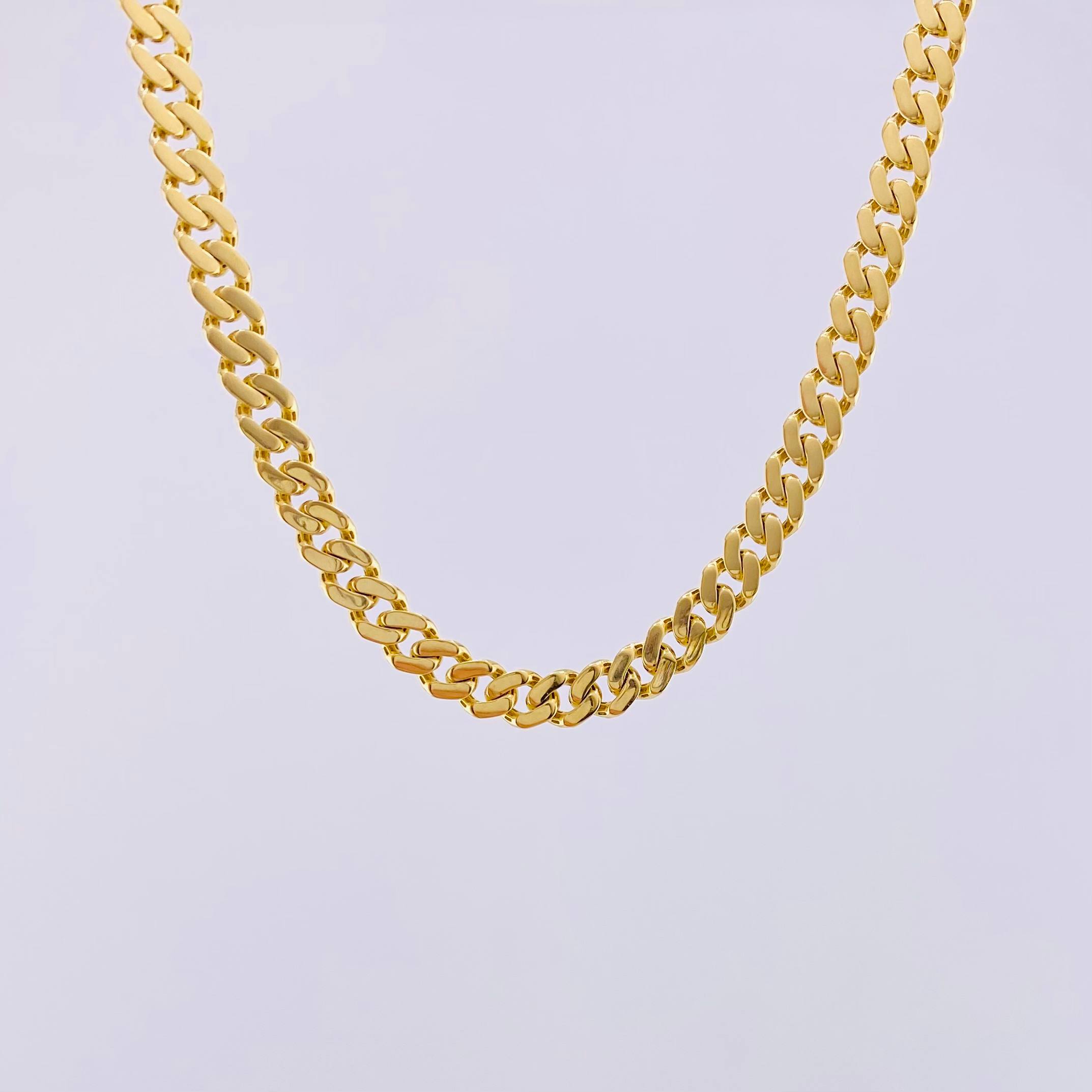 Cadena Cubana Monaco 19.2gr / 60cm / 5mm Oro Amarillo +4 18K ©