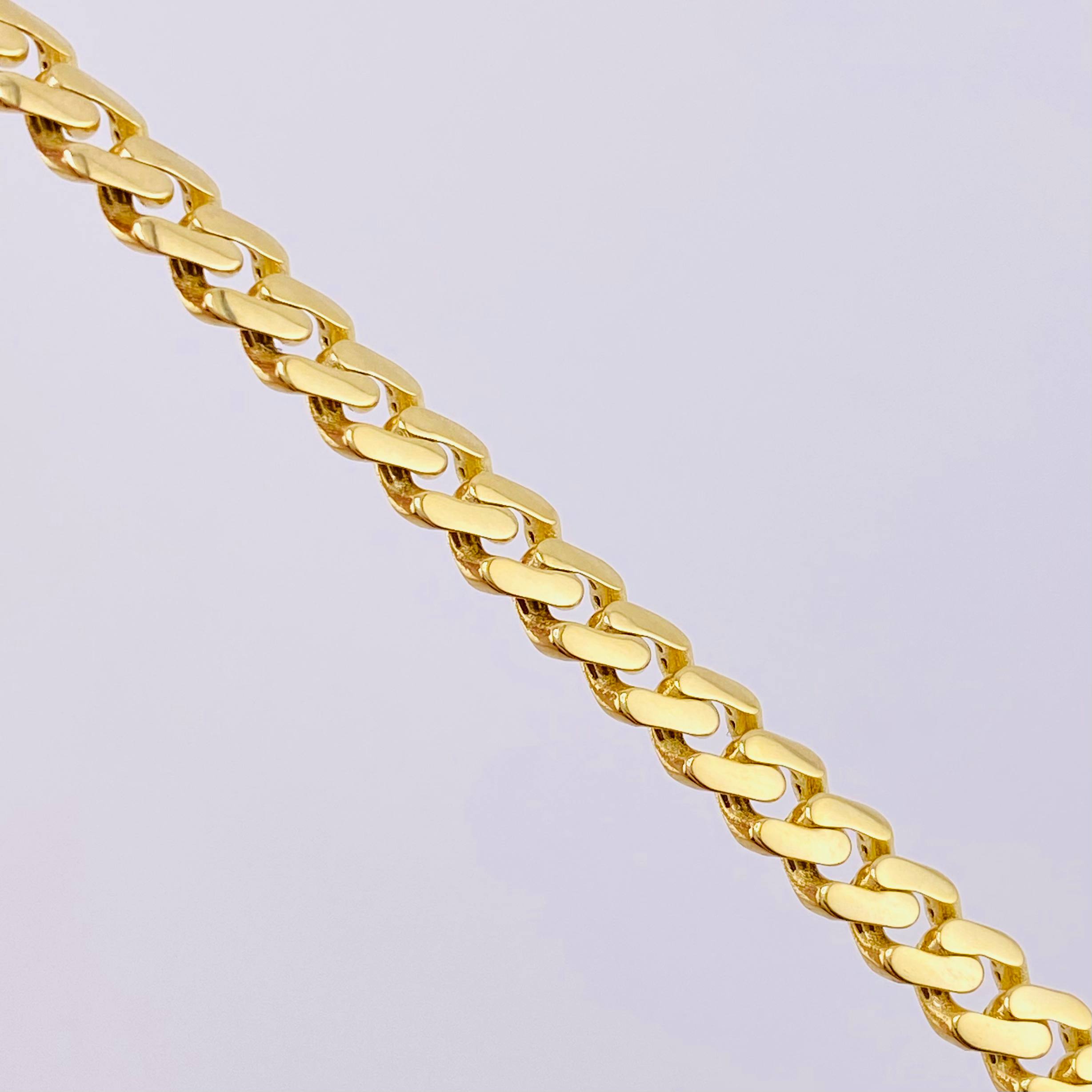Cadena Cubana Monaco 16.3gr / 50cm / 5mm Oro Amarillo +4 18K *
