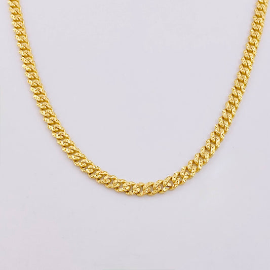 Cadena Cubana Monaco 15.35gr / 45cm / 5mm Oro Amarillo 18K