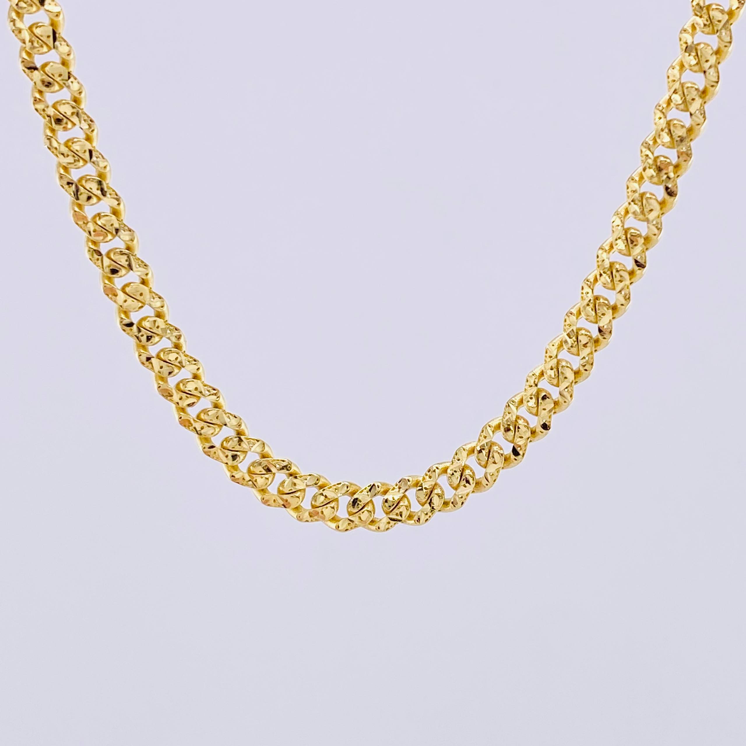 Cadena Cubana Monaco 18.85gr / 60cm / 4.9mm Oro Amarillo +4 18K *
