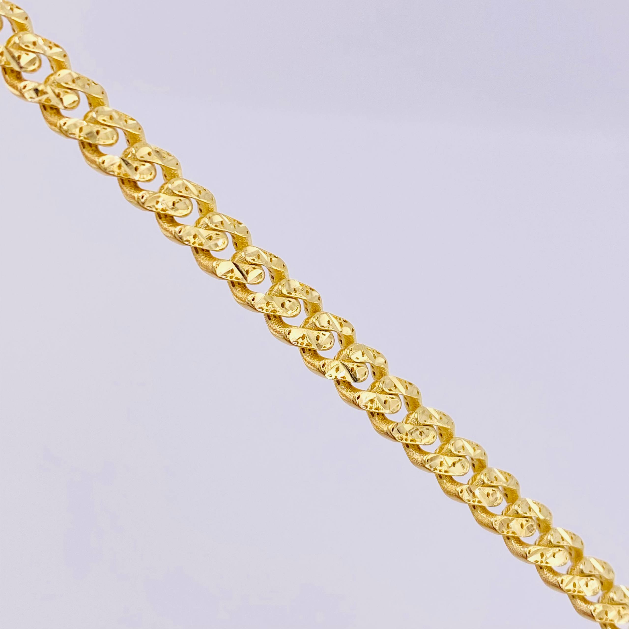 Cadena Cubana Monaco 15.35gr / 45cm / 5mm Oro Amarillo 18K