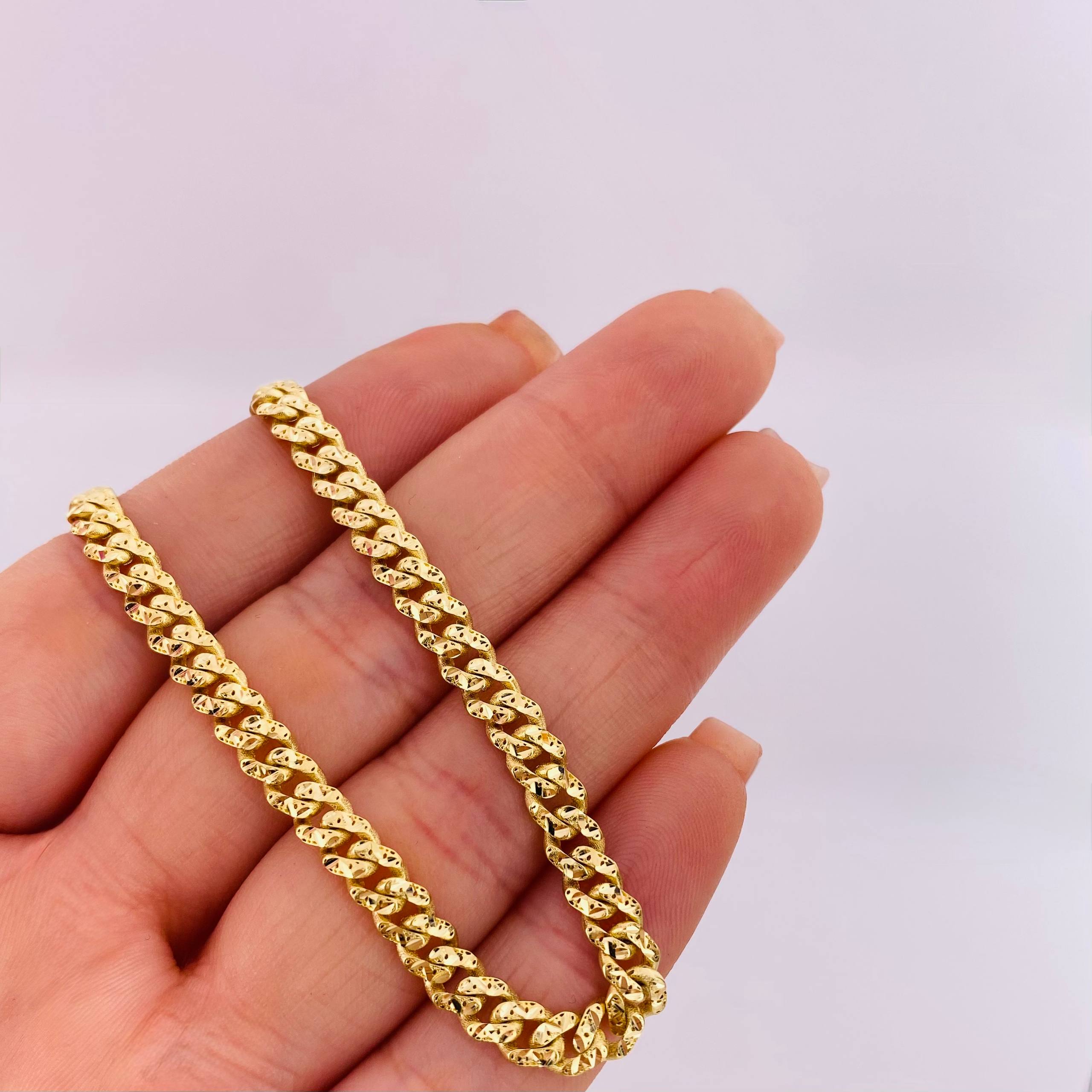 Cadena Cubana Monaco 18.85gr / 60cm / 4.9mm Oro Amarillo +4 18K *