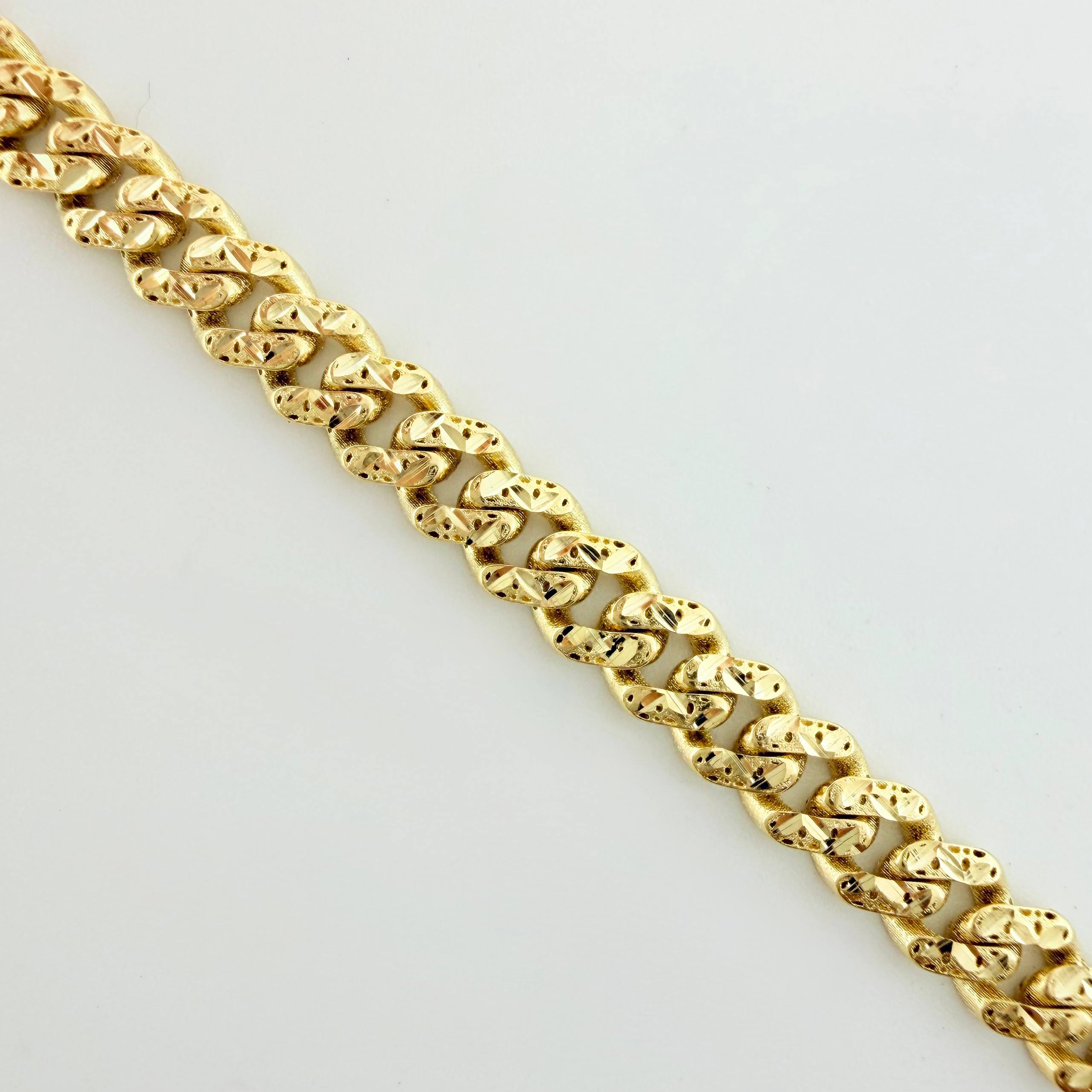 Pulso Cubano Monaco 8.9gr / 20.5cm / 6.5mm Oro Amarillo +4 18K ©