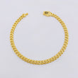 Pulso Cubano Monaco 7.4gr / 20cm / 5mm Oro Amarillo +4 18K ©