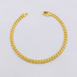 Pulso Cubano Monaco 7.4gr / 20cm / 5mm Oro Amarillo +4 18K ©