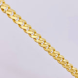 Pulso Cubano Monaco 6.55gr / 18.5cm / 5mm Oro Amarillo +4 18K ©