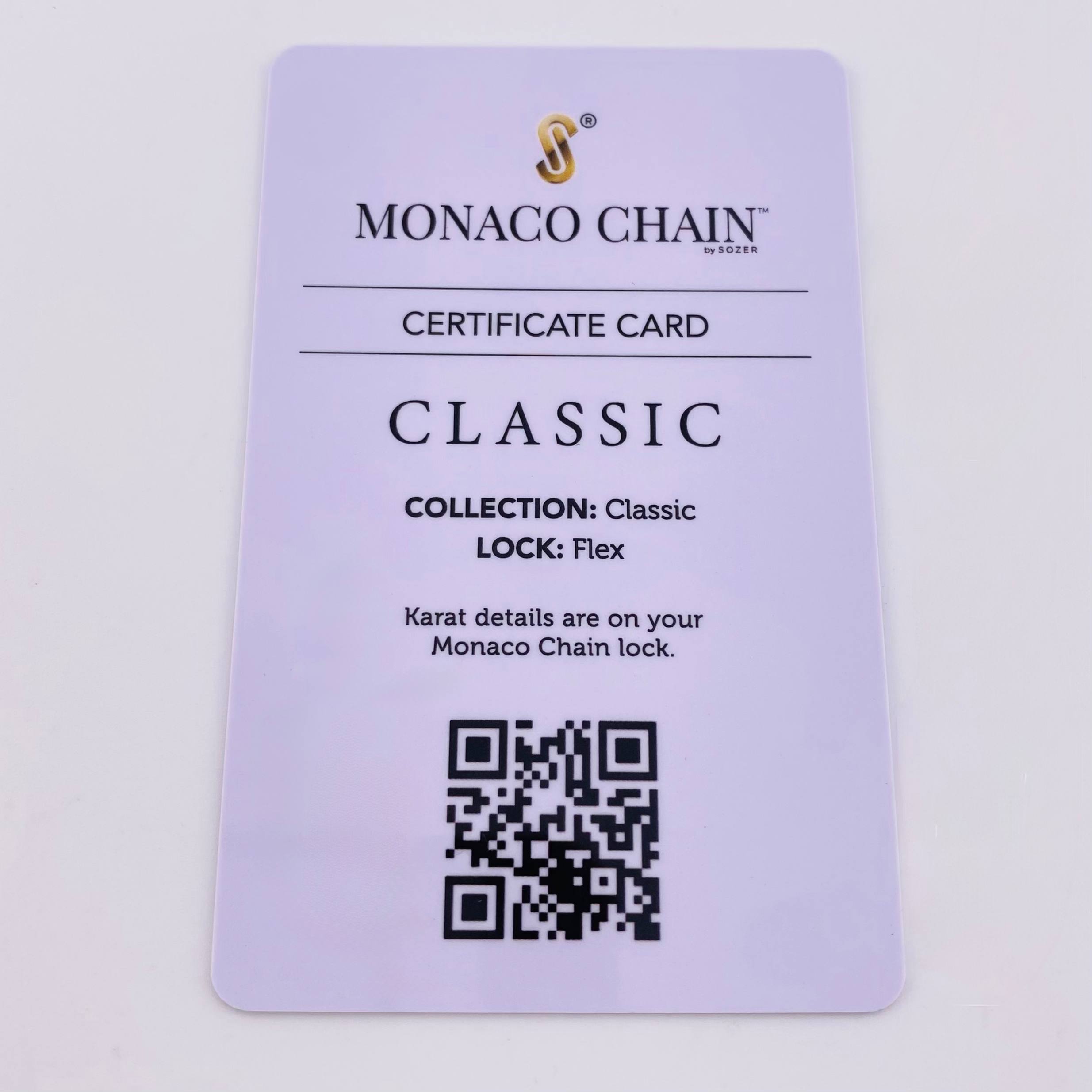 Pulso Cubano Monaco 8.9gr / 20.5cm / 6.5mm Oro Amarillo +4 18K ©