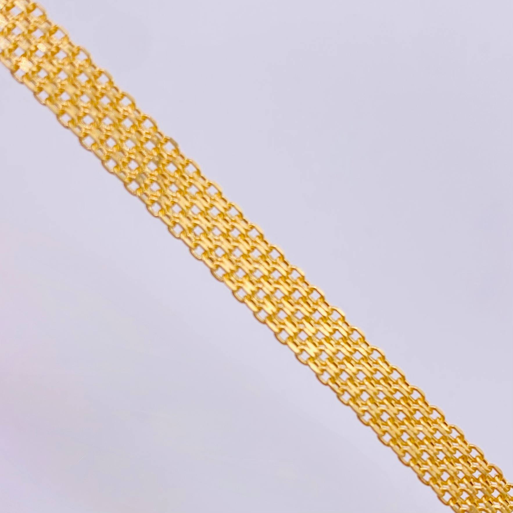 Pulso Chino 3.95gr / 18.5cm / 5.7mm Oro Amarillo +1 18K *