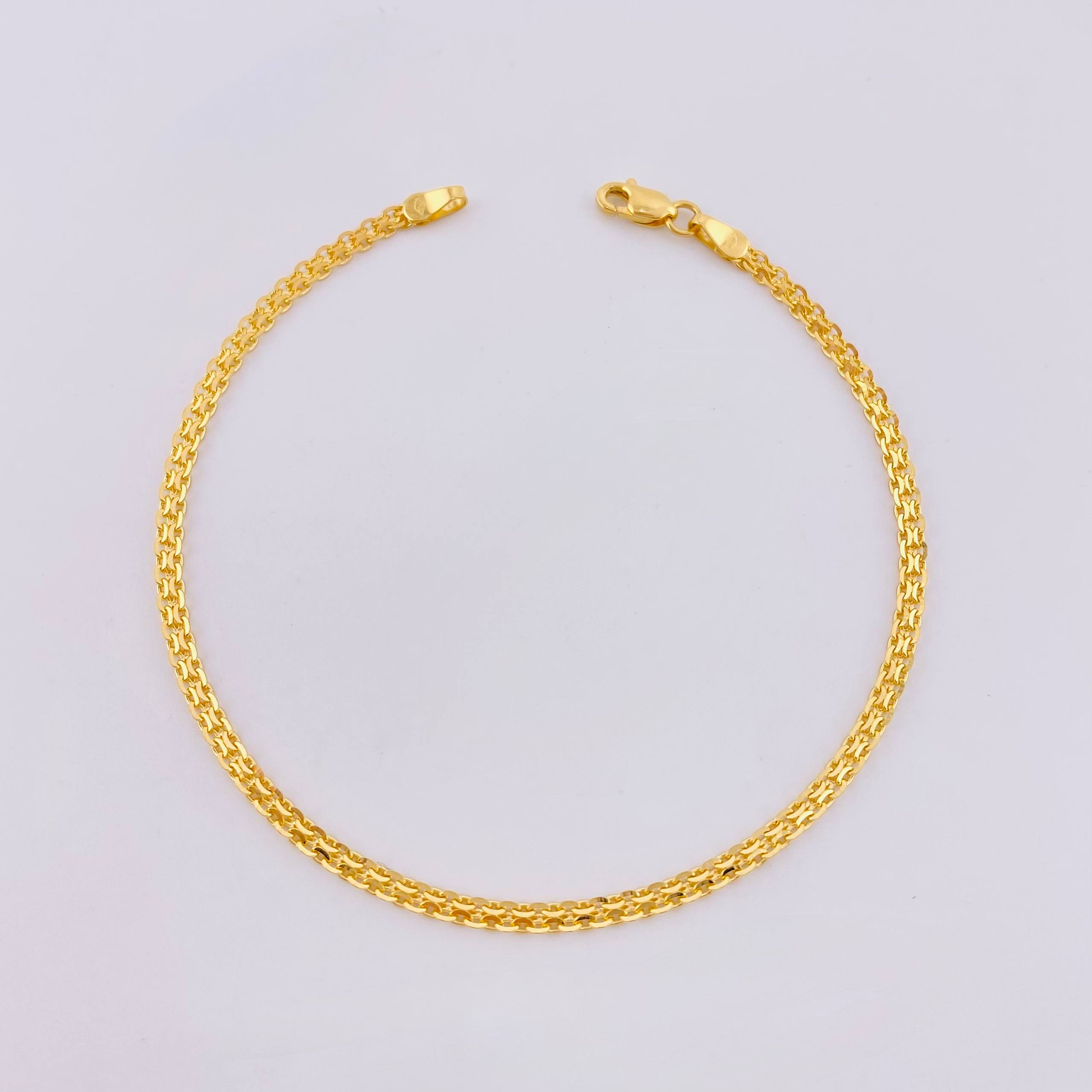 Pulso Chino 2.65gr / 18.5cm / 2.3mm Oro Amarillo 18K