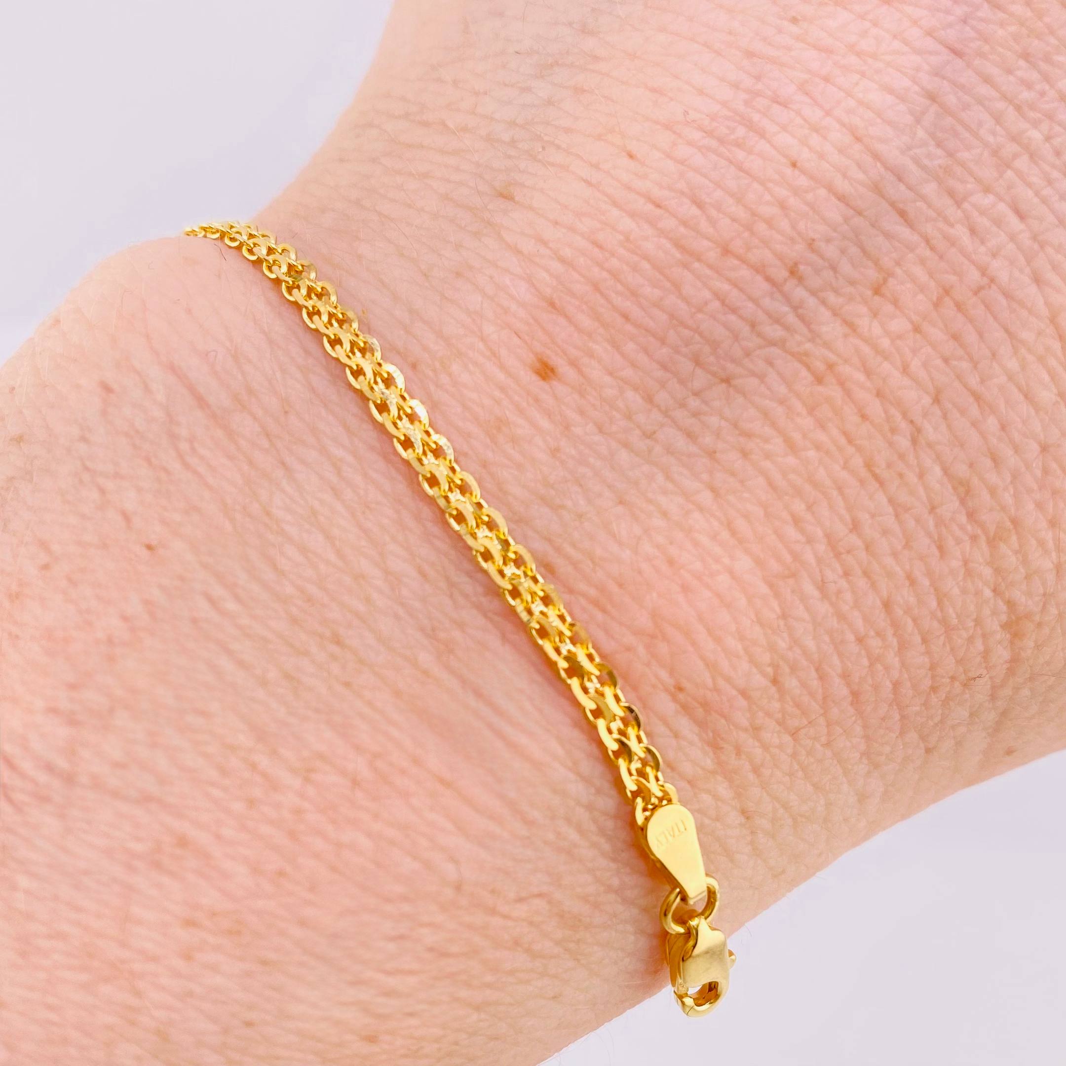 Pulso Chino 2.65gr / 18.5cm / 2.3mm Oro Amarillo 18K