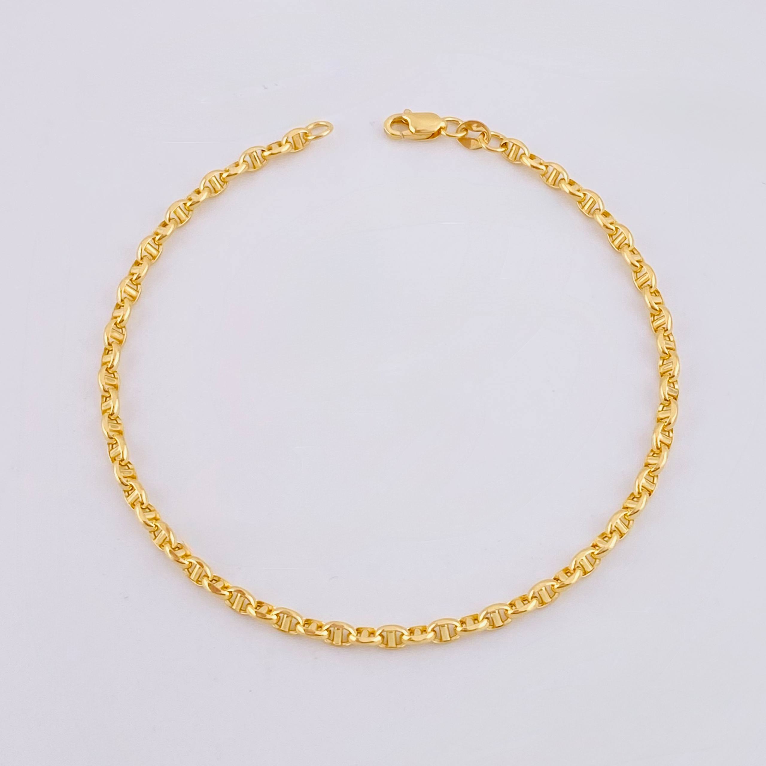 Pulso Marinero 2.35gr / 18.5cm / 2.3mm Oro Amarillo +3 18K ©