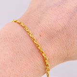 Pulso Marinero 2.35gr / 18.5cm / 2.3mm Oro Amarillo +3 18K ©