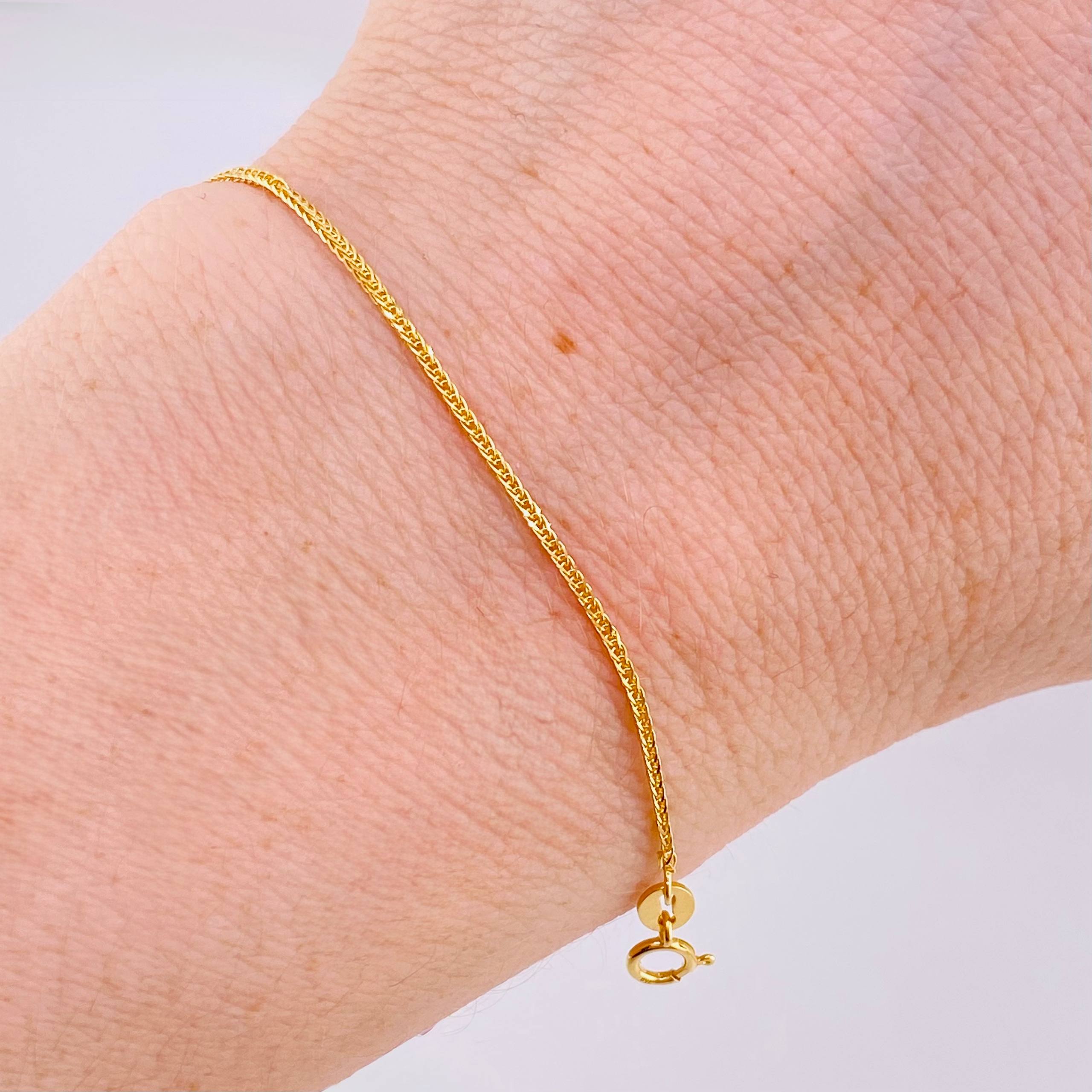 Pulso Franco 0.8gr / 18.5cm / 0.7mm Oro Amarillo +3 18K *