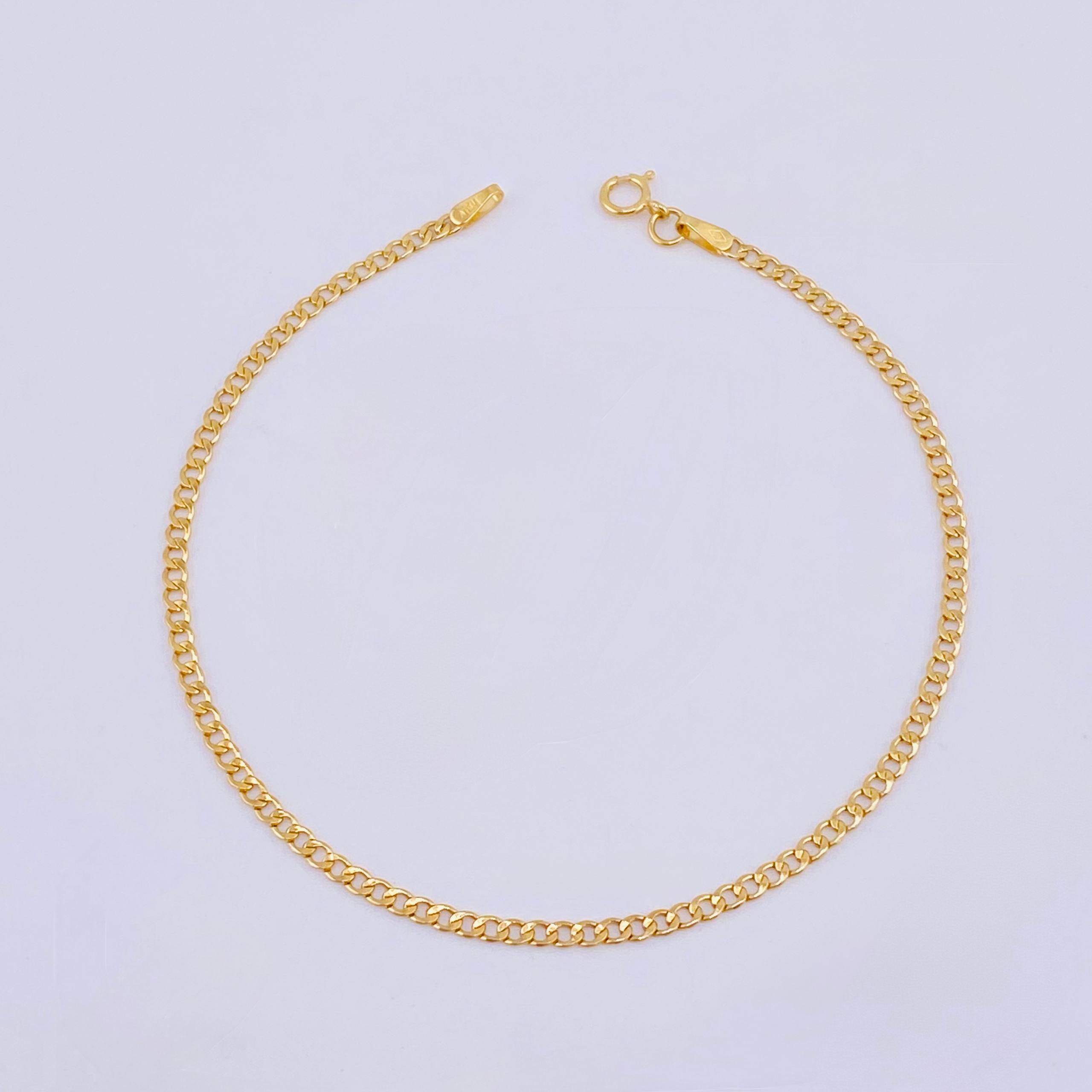 Pulso Cubano 0.85gr / 18.5cm / 2.1mm Oro Amarillo +1 18K *