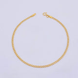 Pulso Cubano 0.85gr / 18.5cm / 2.1mm Oro Amarillo +1 18K *