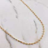 Cadena GC 7gr / 60cm / 2.9mm Lisa Oro Amarillo 18K &