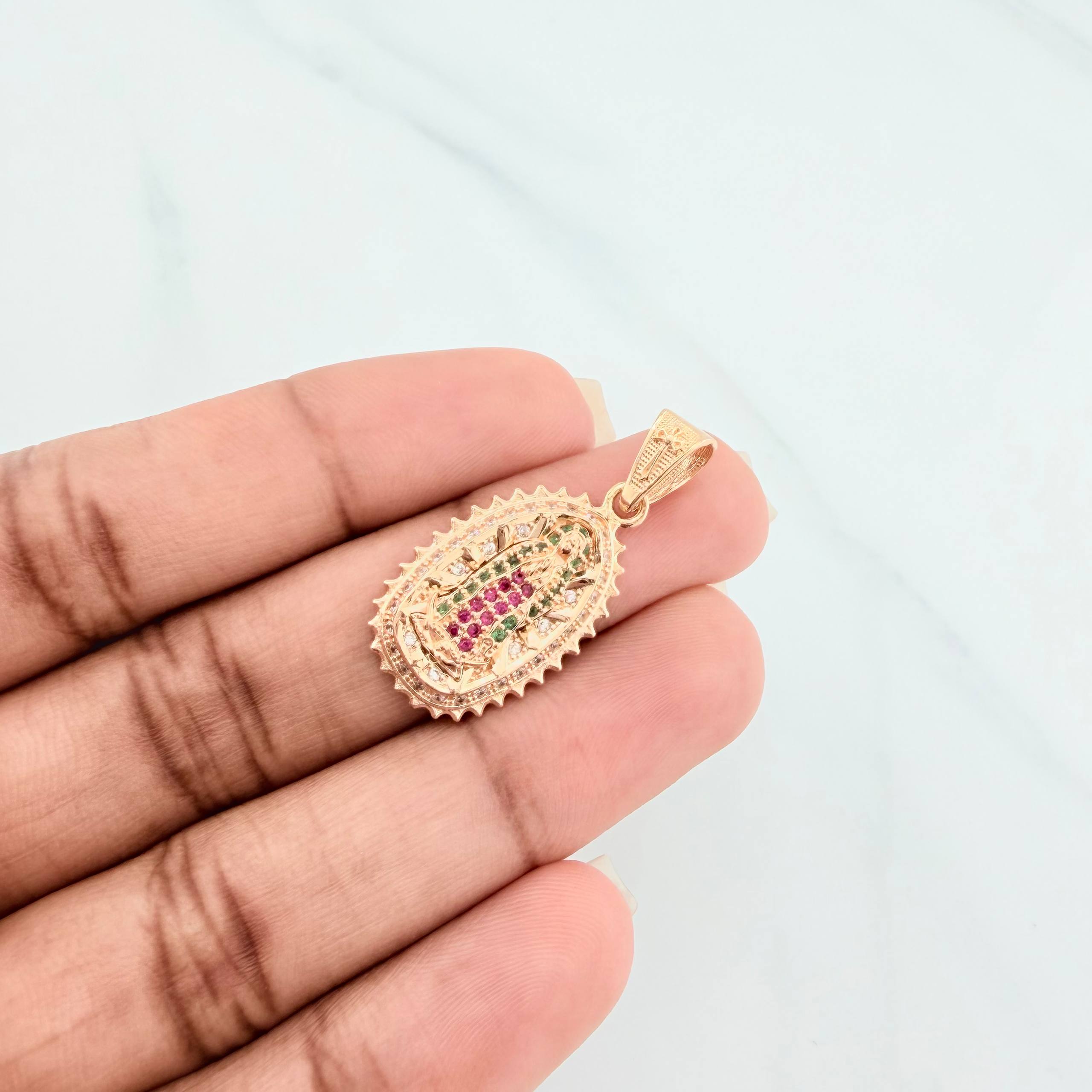 Dije Virgen Guadalupe 3.35 g / 3.2 cm Oro Amarillo 18K