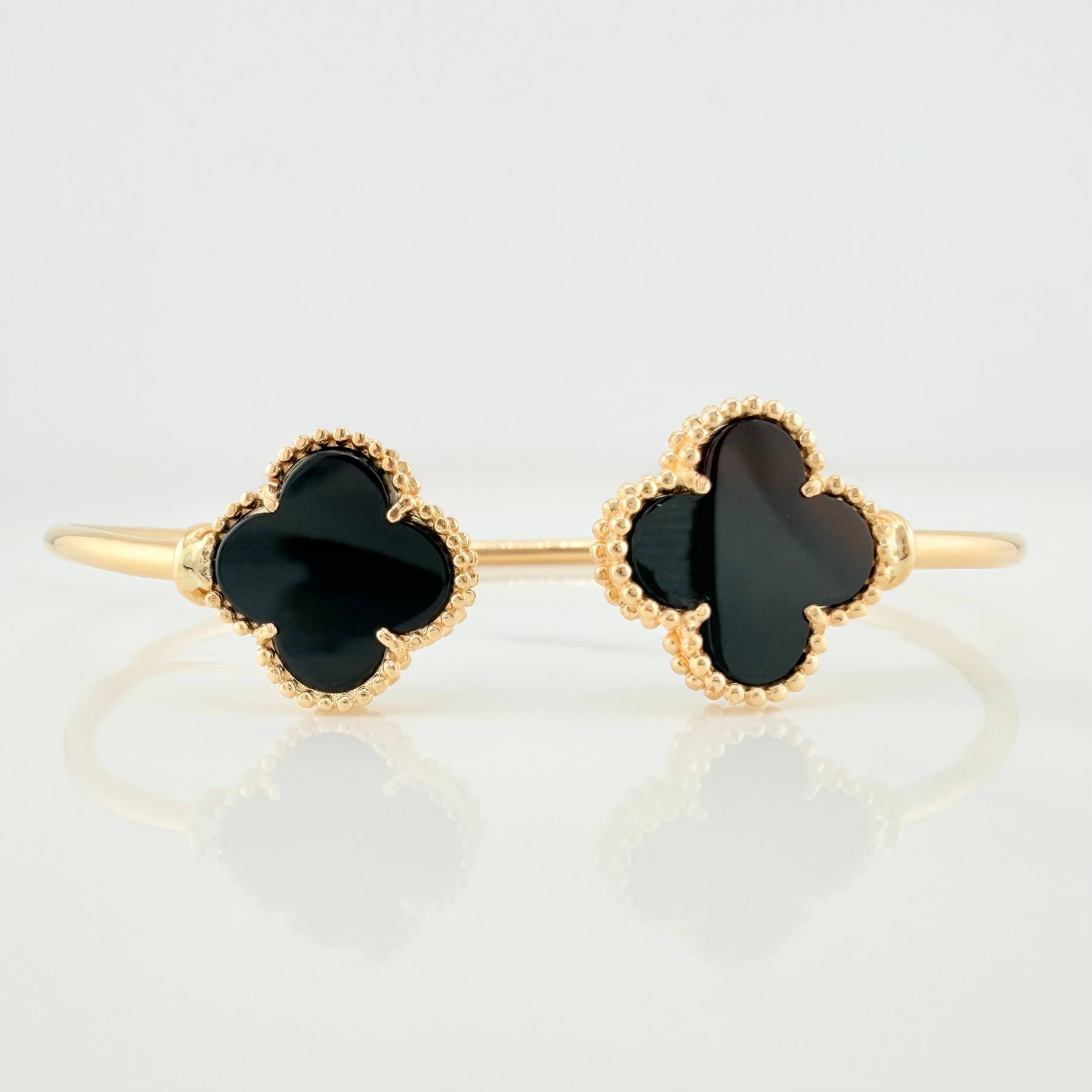 Pulso Trebol 7.55 g / 18 cm / 2 mm Oro Amarillo 18K