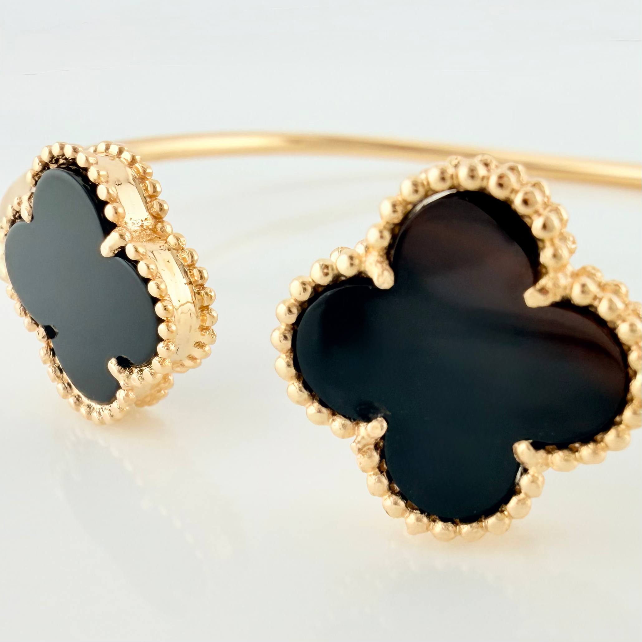 Pulso Trebol 7.55 g / 18 cm / 2 mm Oro Amarillo 18K