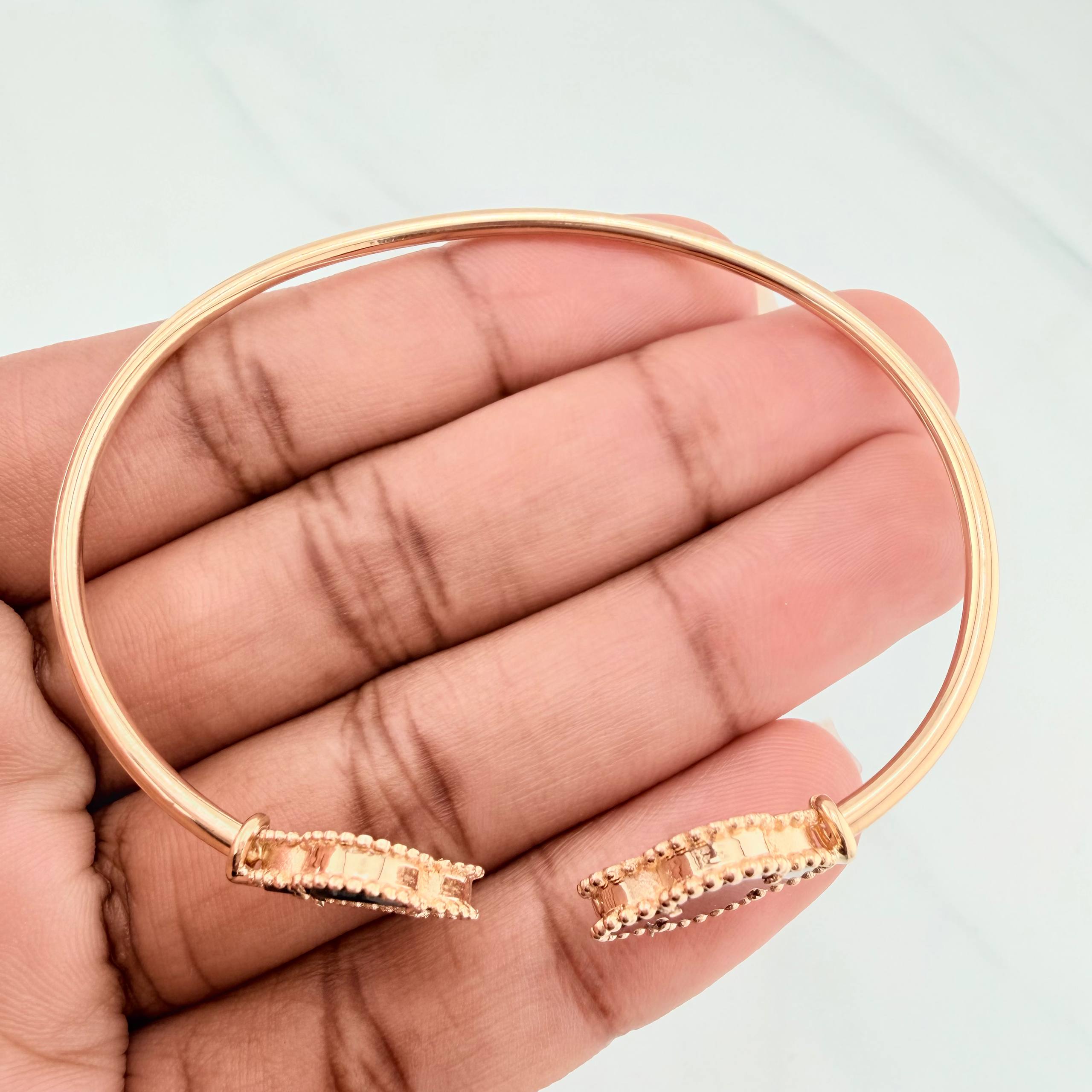 Pulso Trebol 7.55 g / 18 cm / 2 mm Oro Amarillo 18K