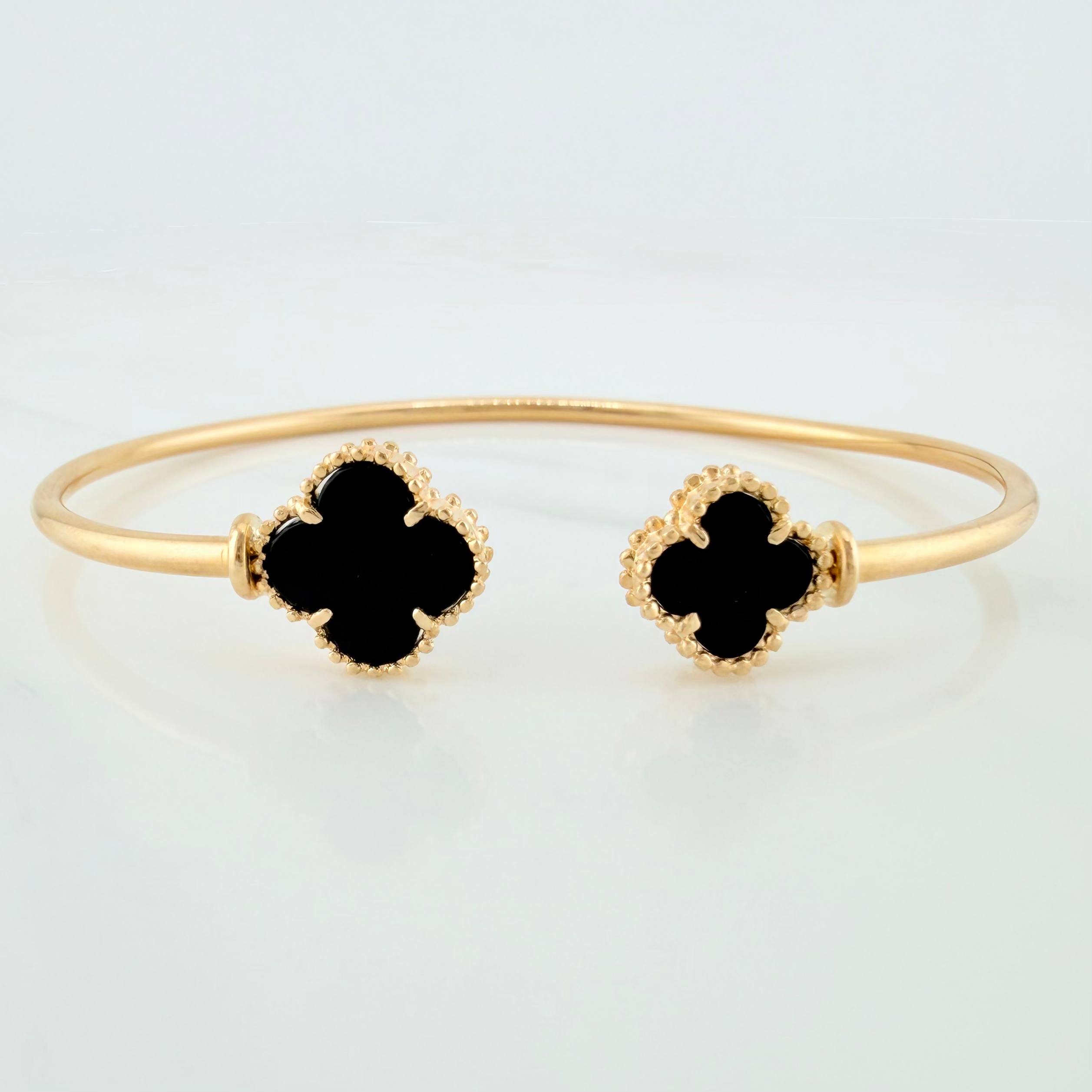 Pulso Aro Trebol 6.75 g / 18 cm / 2 mm Oro Amarillo 18K