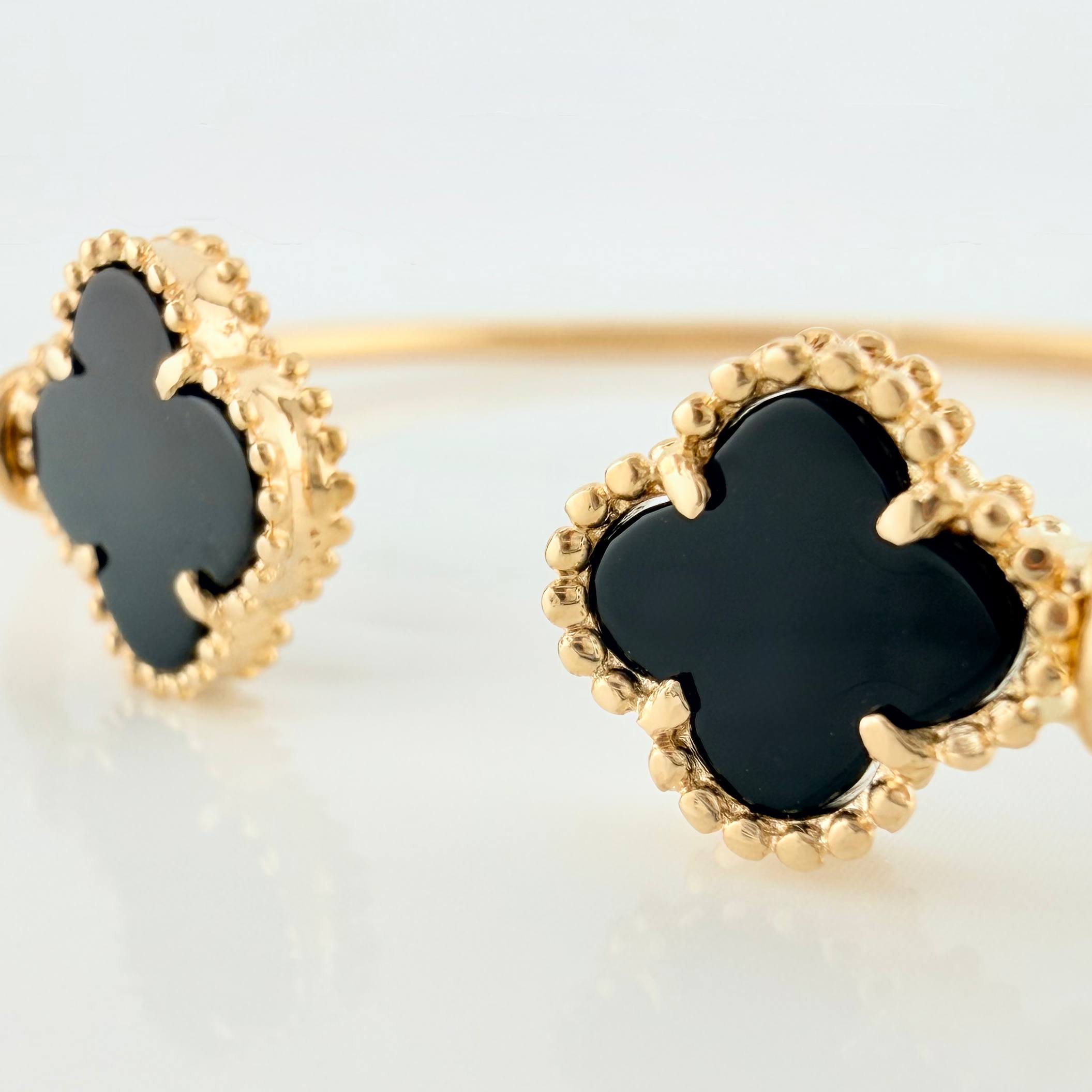Pulso Trebol 6.25 g / 18.5 cm / 2 mm Oro Amarillo 18K