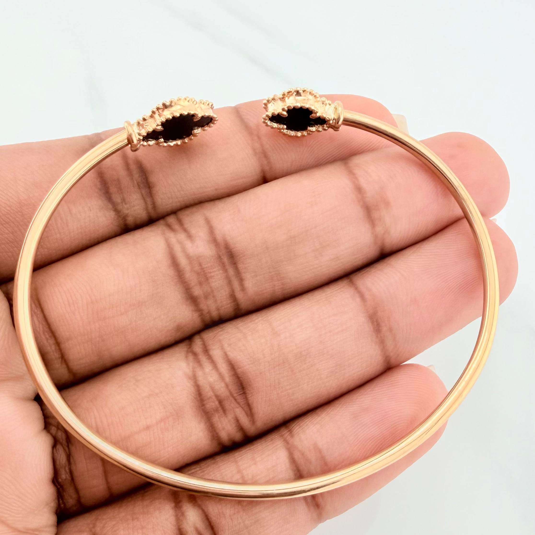Pulso Trebol 6.25 g / 18.5 cm / 2 mm Oro Amarillo 18K
