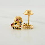 Topos Silueta Corazón 0.8gr / 6mm Oro Amarillo 18K &